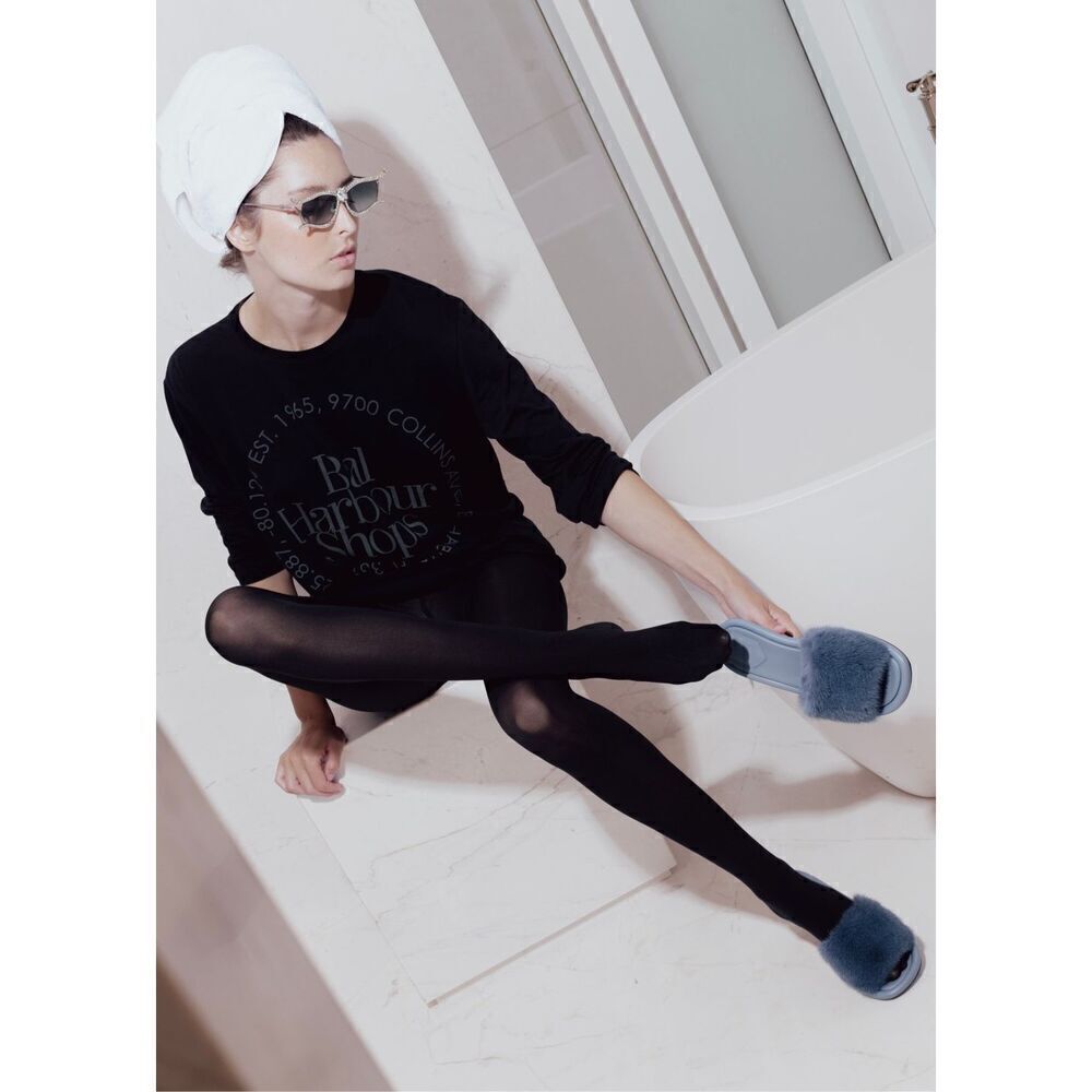 Bal Harbour Shops 1965 Black on Black Long Sleeve Tee Size Medium